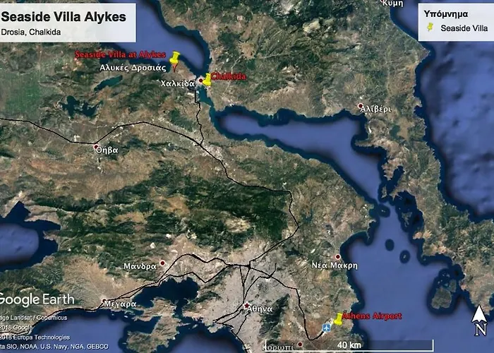 Villa Seaside In Alikes, Chalkida